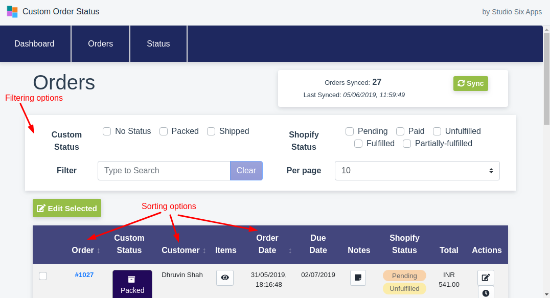 Sorting and Filtering